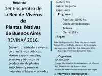 1er Encuentro de Red de Viveros de Plantas Nativas de Buenos Aire REVINA/2016