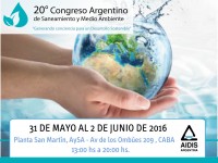 XX Congreso Argentino de Saneamiento y Medio Ambiente